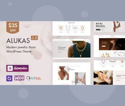 Alukas - Modern Jewelry Store WordPress Theme