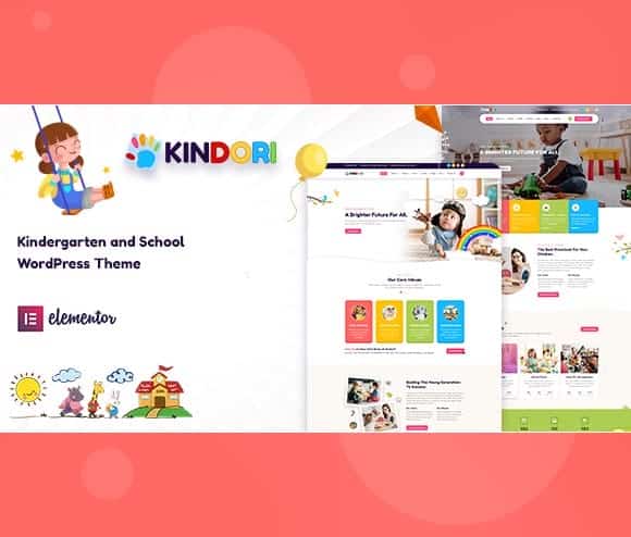 Gpl Theme Kindori - School Kindergarten WordPress Theme