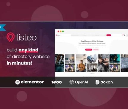 Gpl Theme Listeo - Directory & Listings With Booking - WordPress Theme