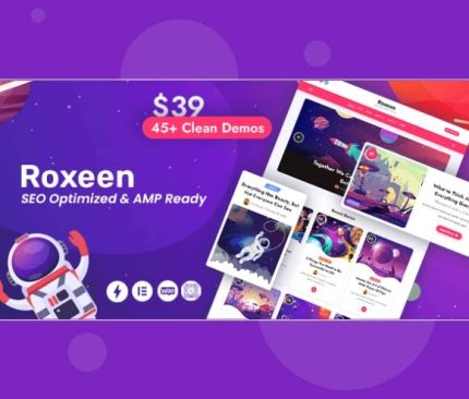 Roxeen Personal Lightweight WordPress Theme