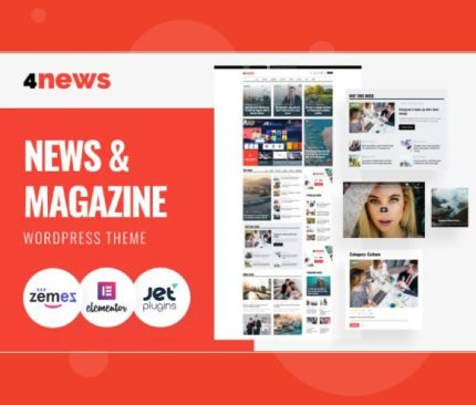 4News – News & Magazine Elementor WordPress Theme