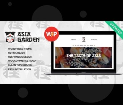Asia Garden Asian Food Restaurant WordPress Theme (full)