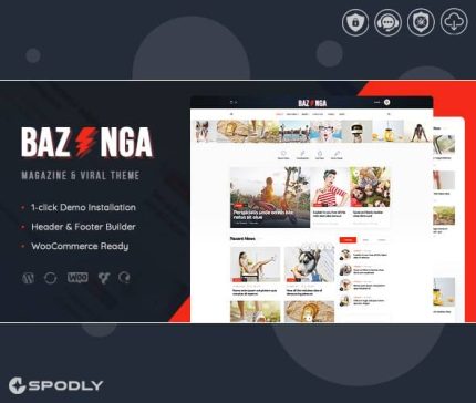 Bazinga - Magazine & Viral Blog WordPress Theme (full)