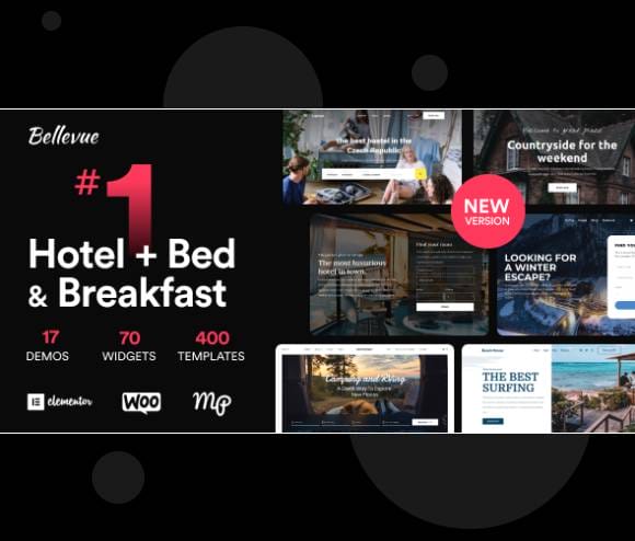 Bellevue - Hotel + Bed and Breakfast Booking Calendar Theme