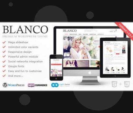Blanco - Responsive WordPress Woo - E-Commerce Theme