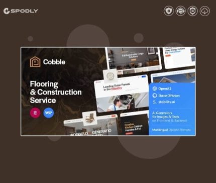 Cobble – Flooring & Construction Service WordPress Theme + AI