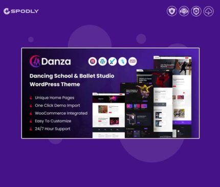 Danza – Dancing School and Ballet Studio WordPress Theme