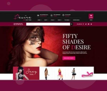Desire Sexy Shop Premium WooCommerce Themes