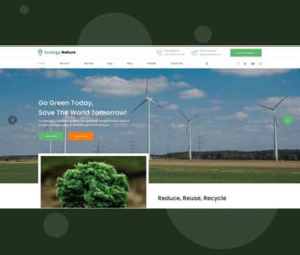 Eco Recycling - Ecology & Nature WordPress Theme
