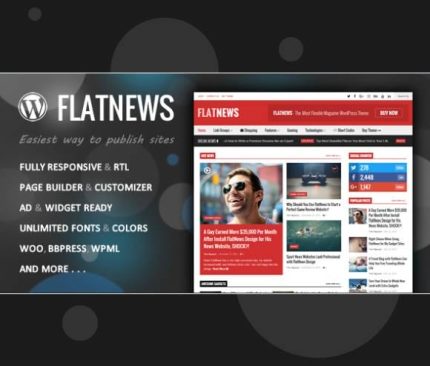FlatNews – Responsive Magazine WordPress Theme (full)