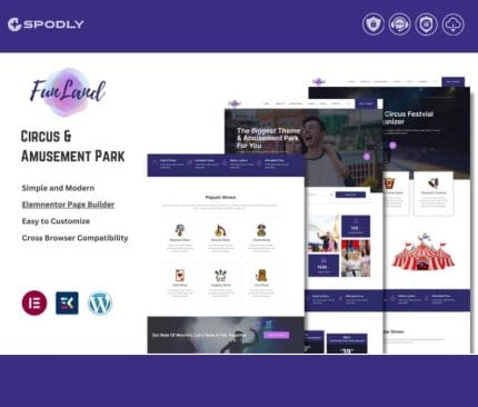 FunLand – Circus And Amusement Park WordPress Theme