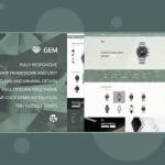 Gem — Luxury eCommerce Responsive WordPress Theme