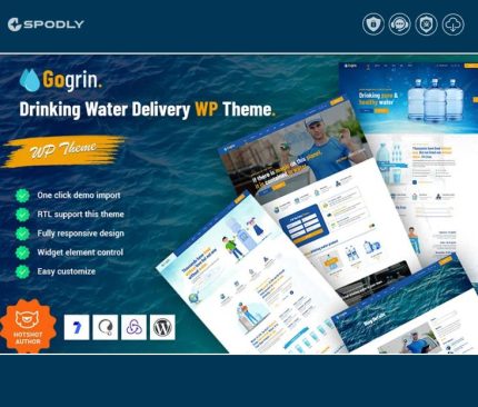 Gogrin – Drinking Water Delivery WordPress Theme