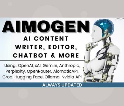 Gpl-ThemeAimogen-Pro-All-in-One-AI-Content-Writer-Editor-ChatBot-Automation-Toolkit