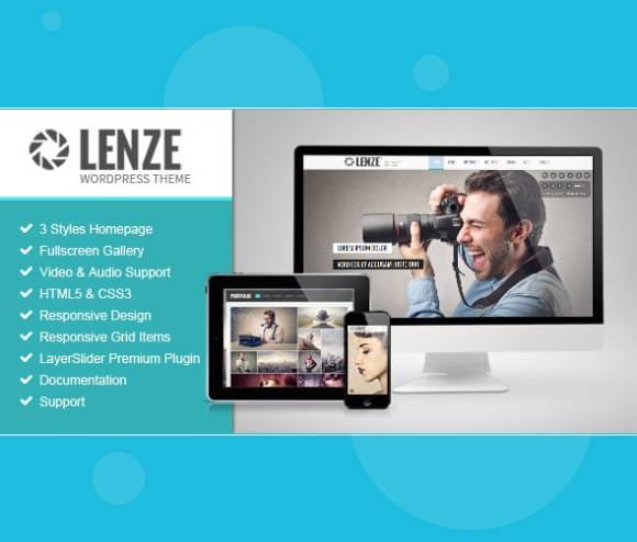 Lenze - Portfolio Photography WordPress Theme