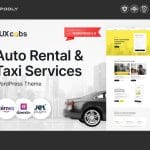 LuxCabs – Auto Rental & Taxi Services WordPress Theme