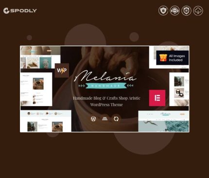 Melania Handmade Blog & Crafts Shop Artistic WordPress Theme
