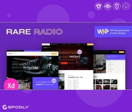 Rare Radio Online Music Radio Station and Podcast WordPress Theme
