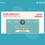 Retro Portfolio – One Page Vintage WordPress Theme