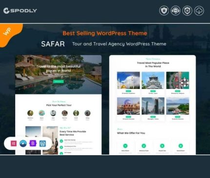 Safar – Tour and Travel Agency WordPress Theme