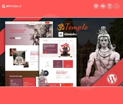 Temple Oriental Shrine Elementor WordPress Theme
