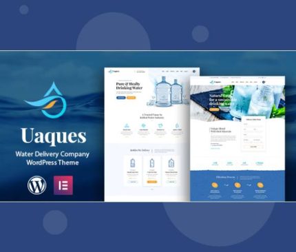 Uaques - Drinking Water Delivery WordPress Theme