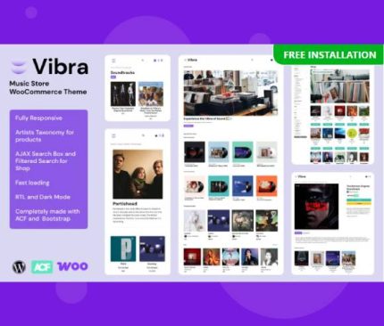 VIBRA - Music Store WooCommerce Theme