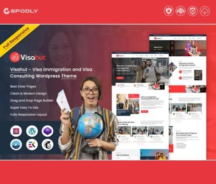 Visahut – Visa immigration and Visa Consulting WordPress Theme