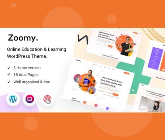 Zoomy – Lightweight LMS and Education WordPress Theme