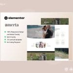 Amerta - Wedding Photography Service Elementor Template Kit