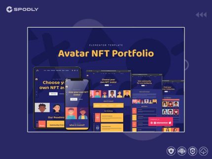 Avatar - NFT Portfolio Elementor Template Kit