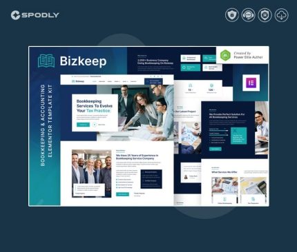 Bizkeep - Bookkeeping & Accounting Service Elementor Template Kit