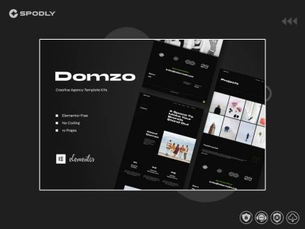Domzo – Creative Agency Elementor Template Kit