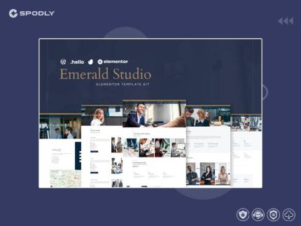 Emerald Studio - Digital Agency Elementor Template Kit