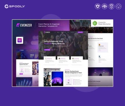 Evenizer – Event Planner & Organizer Elementor Template Kit