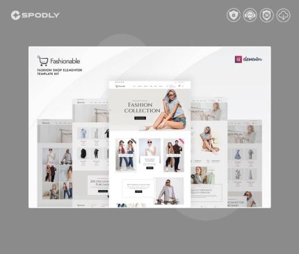 Fashionable - Fashion Shop Elementor Template Kit
