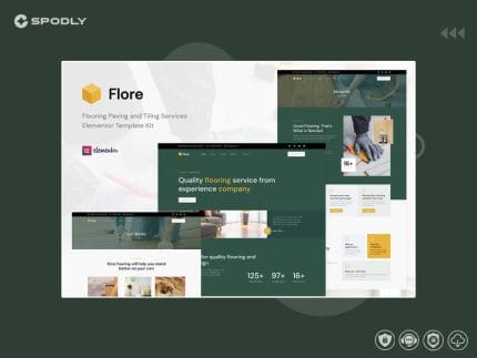 Flore - Flooring & Tiling Services Elementor Template Kit