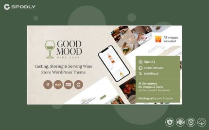 Good Mood - Wine Shop WordPress Theme