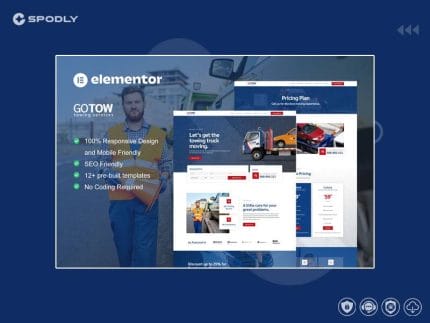Gotow - Towing Services Elementor Template Kit