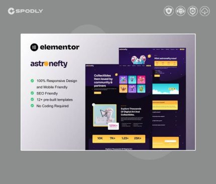 GplAstronefty-NFT-Portfolio-Elementor-Template-Kit