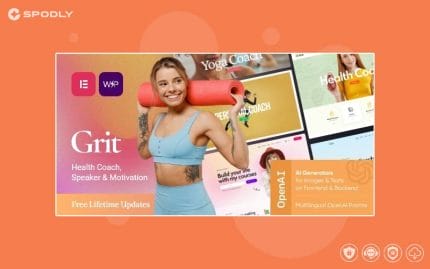 Grit - Life Coach & Health Coaching WordPress Theme