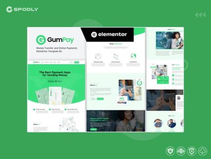 GumPay - Money Transfer & Online Payments Elementor Template Kit