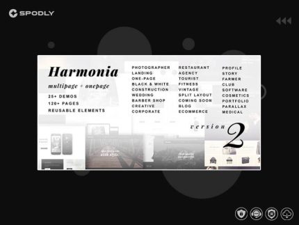 Harmonia – Creative Multi-Purpose WordPress Theme