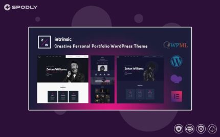Intrinsic - Creative Personal Portfolio WordPress Themes