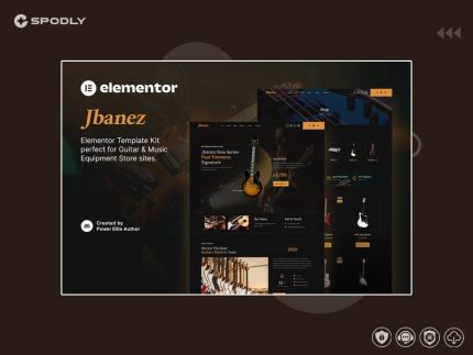 Jbanez – Guitar & Music Equipment Store Elementor Template Kit