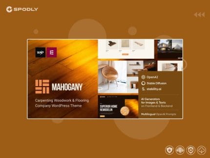 Mahogany | Carpenting Woodwork & Flooring WordPress Theme