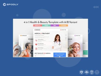 Mediclick - Medical Landing Page WordPress Theme