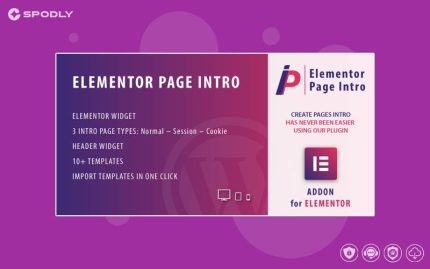 Page Intro for Elementor WordPress Plugin