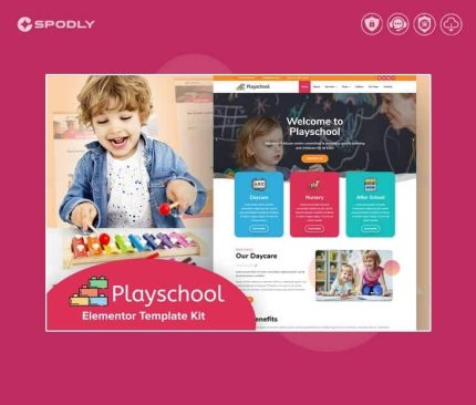 Playschool - Childcare & School Elementor Template Kit