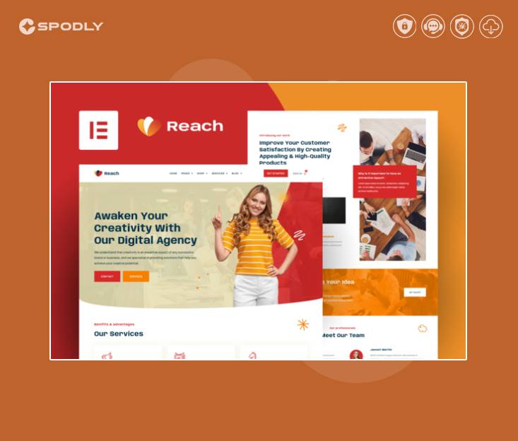 Reach – Digital Agency & Creative Elementor Template Kit Reach – Digital Agency & Creative Elementor Template Kit